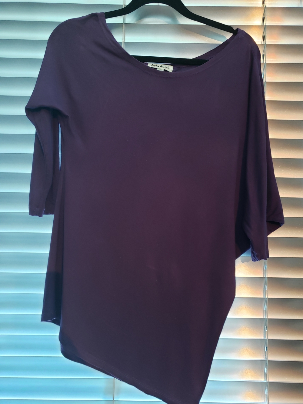 Asymmetrical Purple One-Shoulder Tunic Jerse